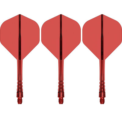 Mission Force 90 Vortex Moulded Flight & Shaft System M Mittel Rot Nr.2