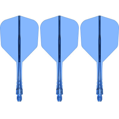 Mission Force 90 Vortex Moulded Flight & Shaft System IM Intermediate Blau Nr.6