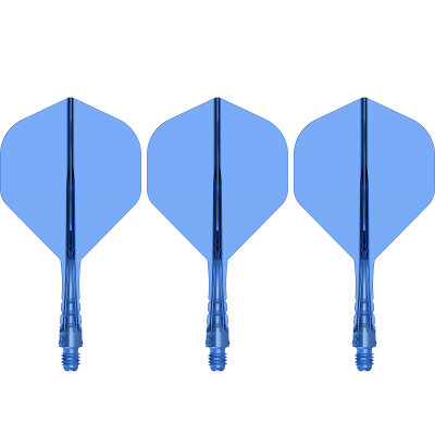 Mission Force 90 Vortex Moulded Flight & Shaft System S Kurz Blau Nr.2
