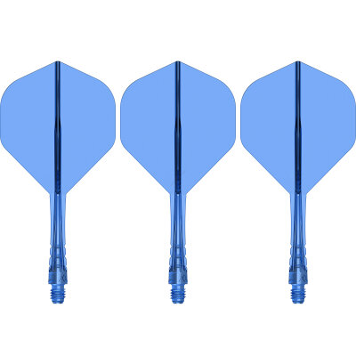 Mission Force 90 Vortex Moulded Flight & Shaft System IM Intermediate Blau Nr.2