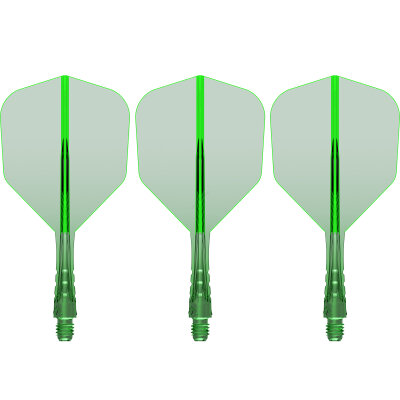 Mission Force 90 Vortex Moulded Flight & Shaft System S Kurz Grün Nr.6
