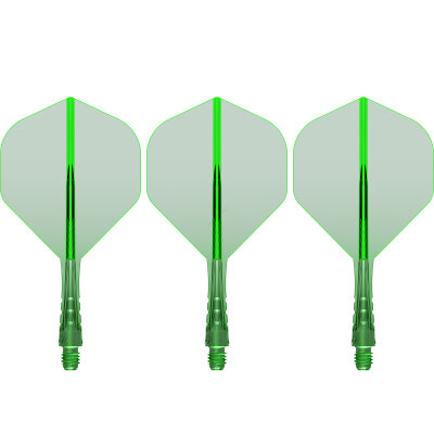 Mission Force 90 Vortex Moulded Flight & Shaft System S Kurz Grün Nr.2