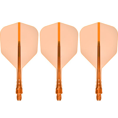 Mission Force 90 Vortex Moulded Flight & Shaft System S Kurz Orange Nr.6