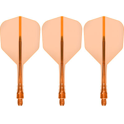 Mission Force 90 Vortex Moulded Flight & Shaft System IM Intermediate Orange Nr.6