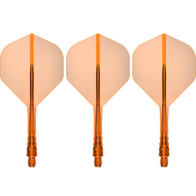 Mission Force 90 Vortex Moulded Flight & Shaft System IM Intermediate Orange Nr.2