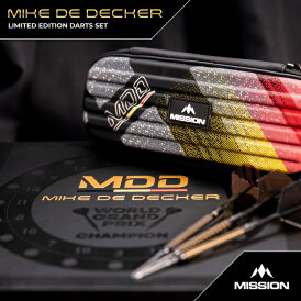 Mission Darts Steel Darts Mike De Decker Limited Edition World Grand Prix 95% Tungsten Steeltip Darts Steeldart 24 g