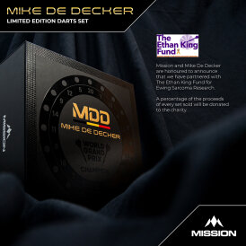 Mission Darts Steel Darts Mike De Decker Limited Edition World Grand Prix 95% Tungsten Steeltip Darts Steeldart 24 g