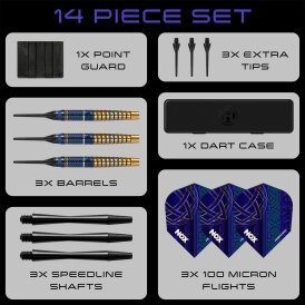 Harrows Soft Darts Nox Brass Softtip Dart Softdart 18 g