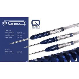 Harrows Steel Darts Quick Point GEO Parallel 90% Tungsten Steeltip Dart Steeldart 23 g