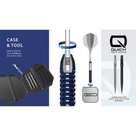 Harrows Steel Darts Quick Point GEO Parallel 90% Tungsten Steeltip Dart Steeldart 23 g