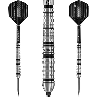 Harrows Steel Darts Quick Point Supergrip QP Tapered 90% Tungsten Steeltip Dart Steeldart 30 g