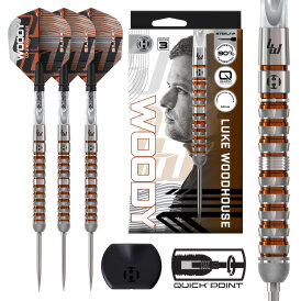Harrows Steel Darts Quick Point Luke Woodhouse Woody Series 3 90% Tungsten Steeltip Dart Steeldart 23 g