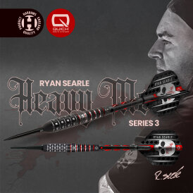 Harrows Steel Darts Quick Point Ryan Searle Heavy Metal Series 3 90% Tungsten Steeltip Dart Steeldart 26 g