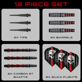 Harrows Soft Darts Ryan Searle Heavy Metal Series 3 90% Tungsten Softtip Dart Softdart 20 g