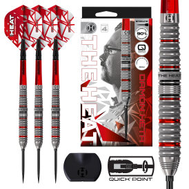 Harrows Steel Darts Quick Point Damon Heta The Heat Series 4 90% Tungsten Steeltip Dart Steeldart 24 g