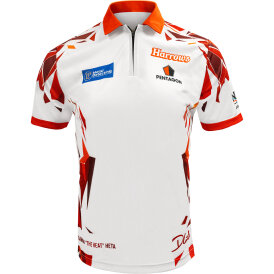 Harrows Darts Damon Heta The Heat Signature Shirt Matchshirt Dart Shirt Trikot Design 2025 Größe S