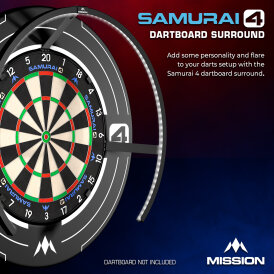 Mission Dart Samurai 4 Surround White Edition Dartboard Surround / Dart Catchring