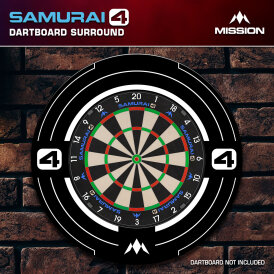Mission Dart Samurai 4 Surround White Edition Dartboard Surround / Dart Catchring