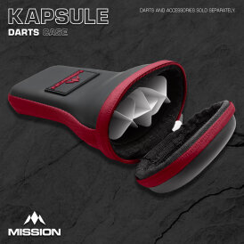 Mission Darts Kapsule EVA Dart Case Drop-in Case Darttasche Dartcase Dartbox Wallet Schwarz/Rot