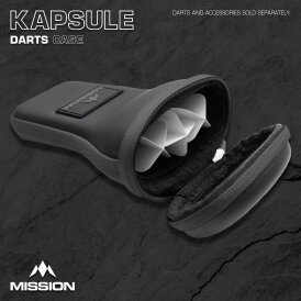 Mission Darts Kapsule EVA Dart Case Drop-in Case Darttasche Dartcase Dartbox Wallet Schwarz/Grau