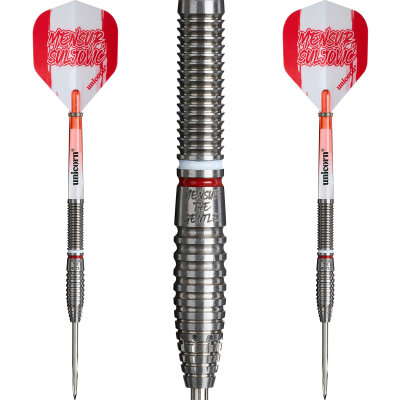 Unicorn Steel Darts Mensur Suljovic The Gentle 95% Tungsten Steel Dart Steeldart Steeltip 21 g