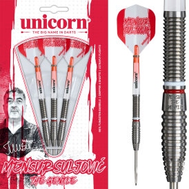 Unicorn Steel Darts Mensur Suljovic The Gentle 95% Tungsten Steel Dart Steeldart Steeltip 23 g