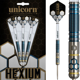 Unicorn Steel Darts Hexium 2 90% Tungsten Steeltip Darts...
