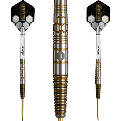 Unicorn Steel Darts Hexium 3 90% Tungsten Steeltip Darts Steeldart 26 g