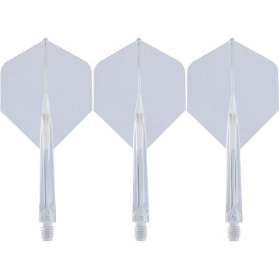 unicorn Dart Forge ALL-IN-ONE Flight- Schaftsystem Flightform/Shape Plus Klar L Lang