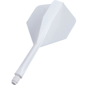 unicorn Dart Forge ALL-IN-ONE Flight- Schaftsystem Flightform/Shape Plus Weiß L Lang