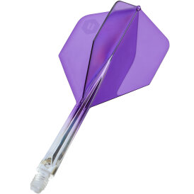 unicorn Dart Forge Two Tone ALL-IN-ONE Flight- Schaftsystem Flightform/Shape Nr.2 Klar/Lila M Mittel