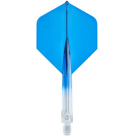 unicorn Dart Forge Two Tone ALL-IN-ONE Flight- Schaftsystem Flightform/Shape Nr.2 Klar/Blau L Lang
