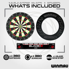 Winmau Professional Blade 360 Dartboard Surround Set...