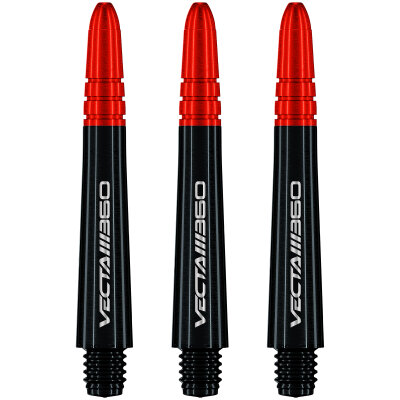 Winmau Vecta Blade 360 Shaft Composite mit leichtem aluminiumlegierten Top Schwarz IM Intermediate