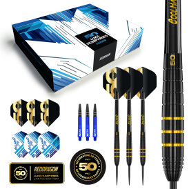 Red Dragon Steel Darts Luke Humphries 50 Years Player Limited Edition 90% Tungsten Steeltip Dart Steeldart 22 g