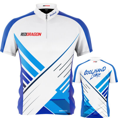Red Dragon Darts Luke Humphries Cool Hand 50 Years Player Limited Edition Shirt Matchshirt Dart Shirt Trikot Design 2025 Größe 3XL