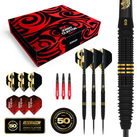 Red Dragon Steel Darts Jonny Clayton The Ferret 50 Years Player Limited Edition 90% Tungsten Steeltip Dart Steeldart 22 g