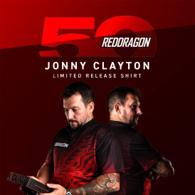 Red Dragon Darts Jonny Clayton The Ferret  50 Years Player Limited Edition Dartshirt Matchshirt Dart Shirt Trikot 2025 Größe XL