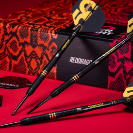 Red Dragon Steel Darts Peter Wright Snakebite 50 Years Player Limited Edition 90% Tungsten Steeltip Dart Steeldart 21 g