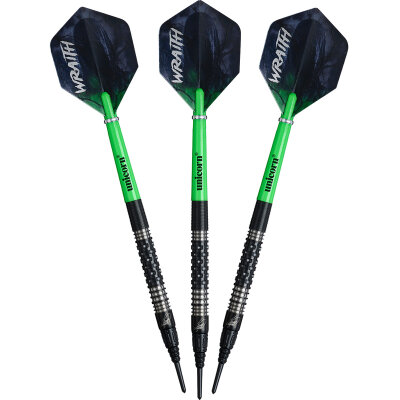 Unicorn Soft Darts Wraith James Wade P2 Machine 90% Tungsten Softtip Darts Stoftart 19 g