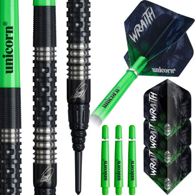 Unicorn Soft Darts Wraith James Wade P2 Machine 90% Tungsten Softtip Darts Stoftart 19 g