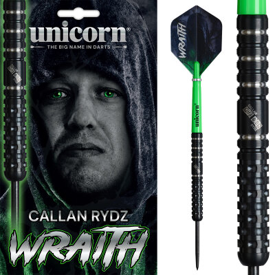 Unicorn Steel Darts Wraith Callan Rydz The Riot 90% Tungsten Steeltip Dart Steeldart