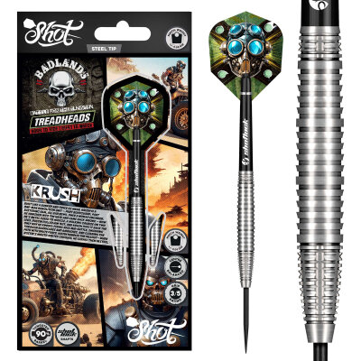Shot Steel Darts Badlands Krush 90% Tungsten Steeltip Darts Steeldart
