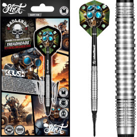 Shot Soft Darts Badlands Krush 90% Tungsten Softtip Darts...