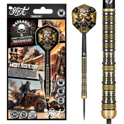 Shot Steel Darts Badlands The Sheriff 90% Tungsten Steeltip Darts Steeldart