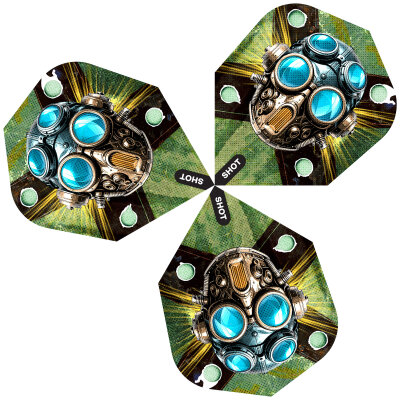 Shot Dart Flights Badlands Krush Nr.6 Dartflights SF5520 Krush
