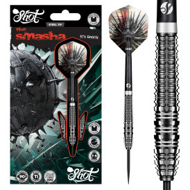 Shot Steel Darts Gnarly Smasha 90% Tungsten Steeltip Darts Steeldart 23 g