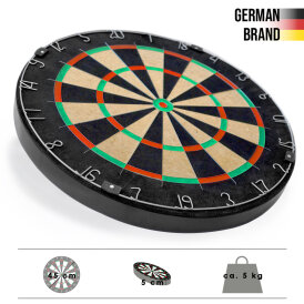 Karella Dart Dartboard Karella BullOut inkl. 2 Satz Darts Dartscheibe Bristle Dart Board Turnierboard