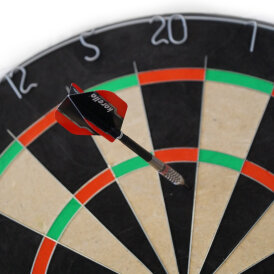 Karella Dart Dartboard Karella BullOut inkl. 2 Satz Darts Dartscheibe Bristle Dart Board Turnierboard