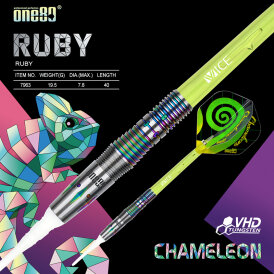 one80 Soft Dart Chameleon Ruby 90% Tungsten Softtip Dart Softdart 19,5 g / leicht bespielt